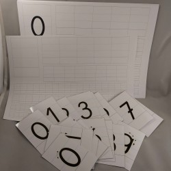 mathématique - calligraphie des chiffres - Esprit Montessori